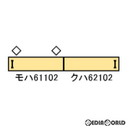 [RWM]30335 野岩鉄道6050系(2パンタ車・61102編成) 増結用先頭車2両セット(動力無し) Nゲージ 鉄道模型 GREENMAX(グリーンマックス)