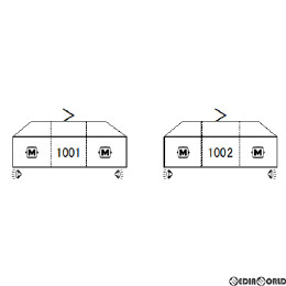 [RWM]10-1604 特別企画品 広島電鉄1000形(PICCOLO)(PICCOLA) 2両セット(動力付き) Nゲージ 鉄道模型 KATO(カトー)