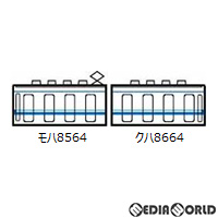 [RWM]314493 鉄道コレクション(鉄コレ) 東武鉄道8000系8564編成 2両セット(動力無し) Nゲージ 鉄道模型 TOMYTEC(トミーテック)