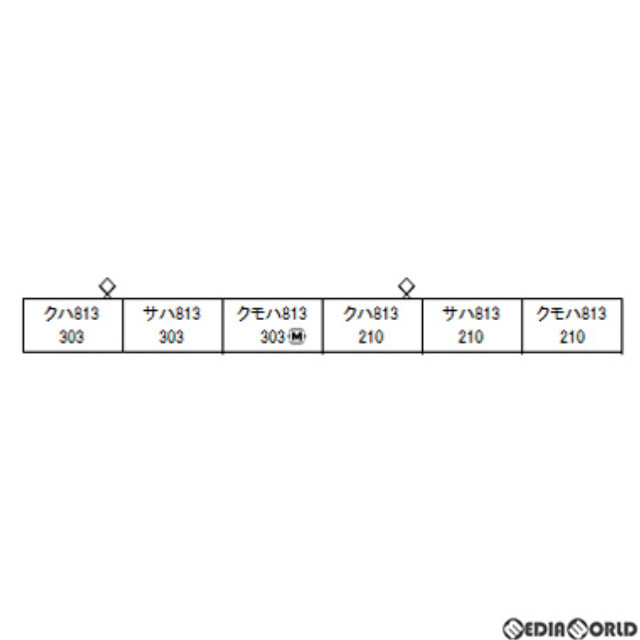 [RWM]10-1689 特別企画品 813系200+300番代 6両セット(動力付き) Nゲージ 鉄道模型 KATO(カトー)