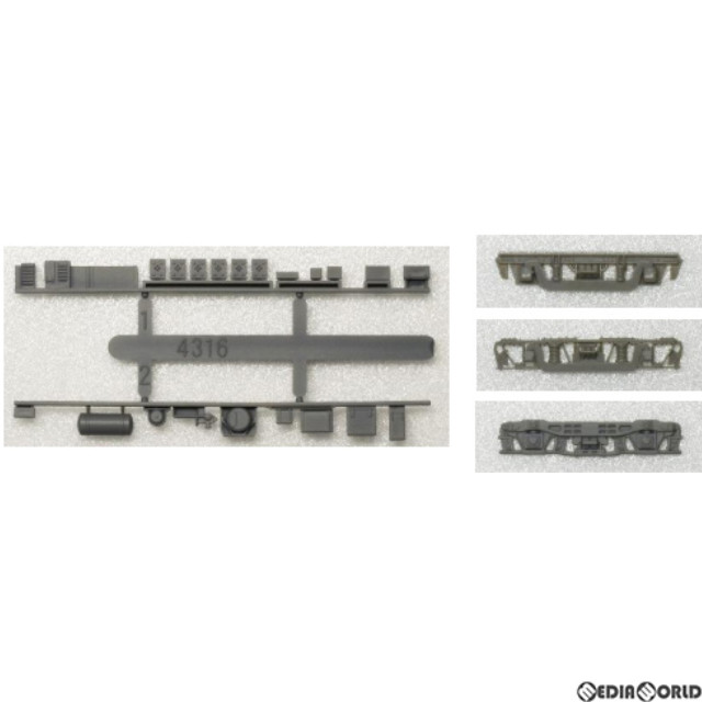 [RWM]8516 動力台車枠・床下機器セット A-31 (DT10/11/16+4316M)[灰色] Nゲージ 鉄道模型 GREENMAX(グリーンマックス)