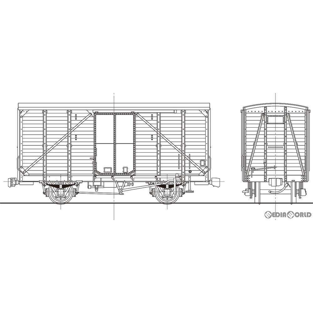 [RWM]16番 国鉄 ワム3500形 有蓋車 タイプB 組立キット HOゲージ 鉄道模型 ワールド工芸