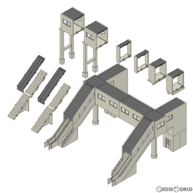 [RWM]4073 マルチ跨線橋エレベーター付セット Nゲージ 鉄道模型 TOMIX(トミックス)