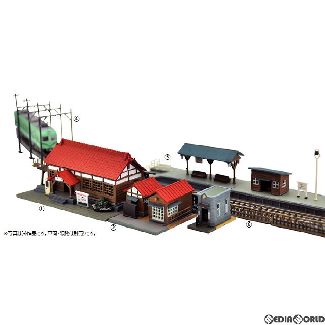 [RWM]311805 建物コレクション(建コレ) 073-4 駅前セット4 Nゲージ 鉄道模型 TOMYTEC(トミーテック)