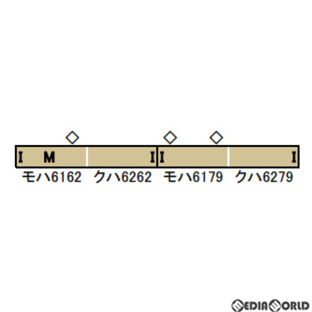 [RWM]50687 東武6050型 リバイバルカラー 4両編成セット(動力付き) Nゲージ 鉄道模型 GREENMAX(グリーンマックス)