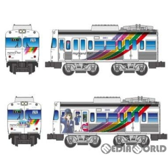 [RWM]2250672 アルピコ交通 3000形 なぎさTRAIN 2両セット 「Bトレインショーティー」 Nゲージ 鉄道模型 バンダイ