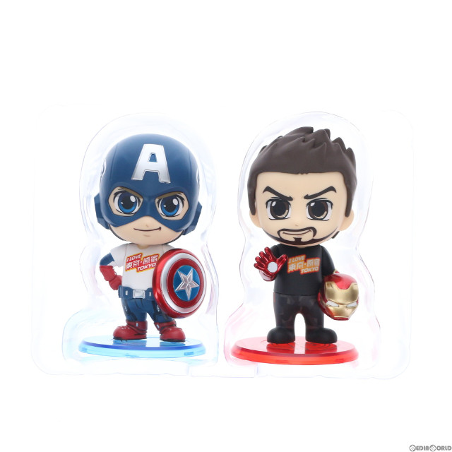 [FIG]コスベイビー サイズS トニー・スターク&スティーブ・ロジャース(I Love Tokyo 日本限定版) 2体セット アベンジャーズ/エンドゲーム 完成品 フィギュア マーベル・オールスターズ限定(COS#830) ホットトイズ