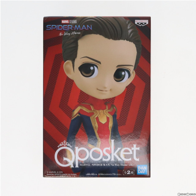 [FIG]スパイダーマン B(素顔) 「MARVEL」 Q posket MARVEL -SPIDER-MAN: No Way Home-vol.1 フィギュア プライズ(2576929) バンプレスト