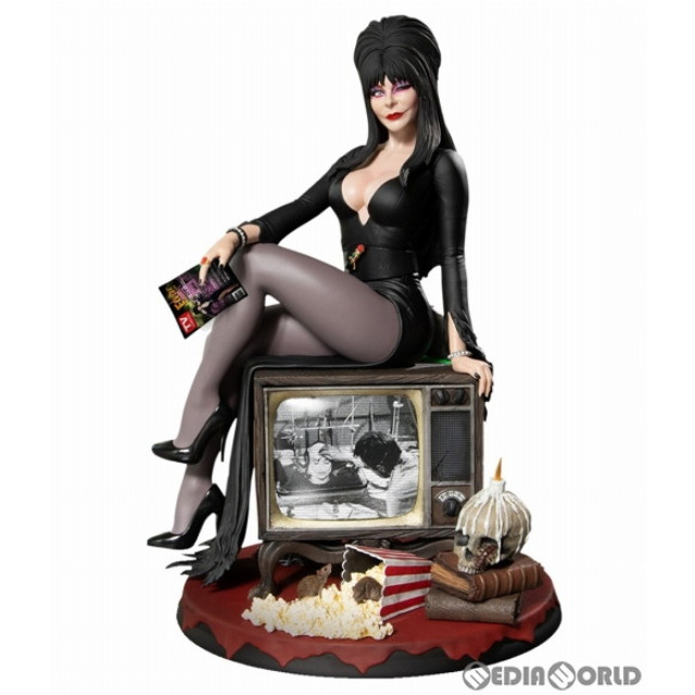 [FIG]スタティック6 エルヴァイラ Elvira Mistress of the Dark エルヴァイラ 1/6 スタチュー 完成品 フィギュア メズコトイズ