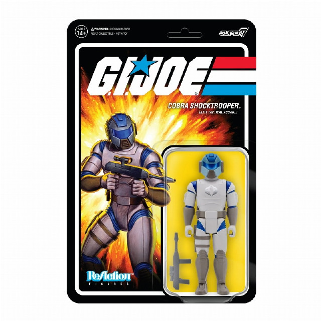 [FIG]コブラショックトルーパー(ライフルC) 「G.I.ジョー」 リ・アクション WAVE2 アクション フィギュア SUPER7(スーパー7)/豆魚雷
