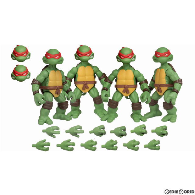 [FIG]5ポイント プラス タートルズ アクションフィギュア セット TMNT ティーンエイジ・ミュータント・ニンジャ・タートルズ メズコトイズ