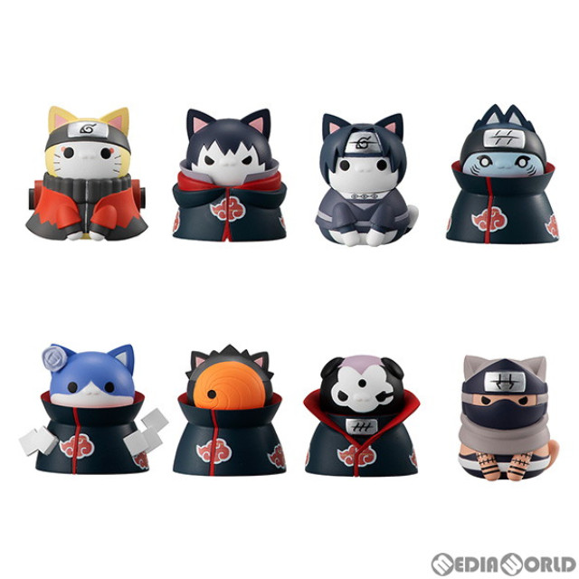 [FIG](再販)(BOX)MEGA CAT PROJECT ニャルト! 暁と全面対決! 木ノ葉隠れの里の攻防編! NARUTO-ナルト- 疾風伝 フィギュア(8個) メガハウス