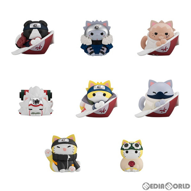 [FIG](BOX)MEGA CAT PROJECT ニャルト! 師弟・絆編 NARUTO-ナルト- 疾風伝 フィギュア(8個) メガハウス