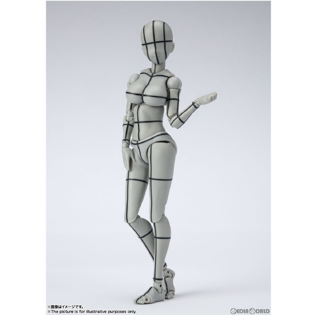 FIG](再販)S.H.Figuarts(フィギュアーツ) ボディちゃん -矢吹健太朗- Edition ワイヤーフレーム(Gray Color  Ver.) ボディくん/ボディちゃんシリーズ 完成品 可動フィギュア バンダイスピリッツ 【買取2,916円】｜ | カイトリワールド