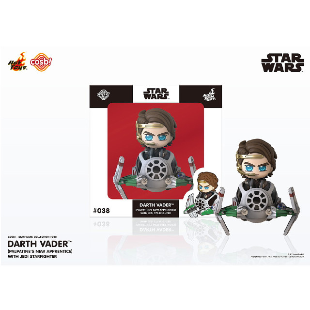 [FIG]Cosbi(コスビ) スター・ウォーズ・コレクション #038 ダース・ベイダー(パルパティーンのアプレンティス)&ジェダイ・スターファイター[映画『スター・ウォーズ』] STAR WARS 完成品 フィギュア(CBX-SW#038) ホットトイズ