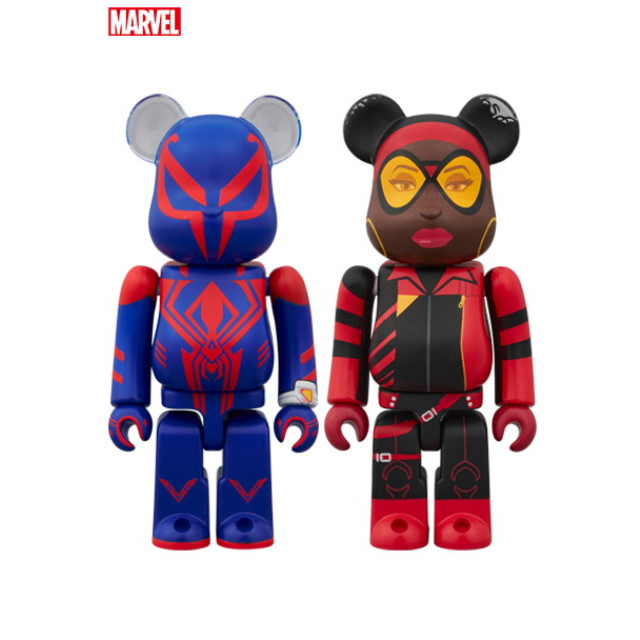[FIG] BE@RBRICK(ベアブリック) SPIDER-MAN 2099 & SPIDER-WOMAN(スパイダーマン2099&スパイダーウーマン) 2PCS SET スパイダーマン:アクロス・ザ・スパイダーバース 完成品 可動フィギュア メディコム・トイ