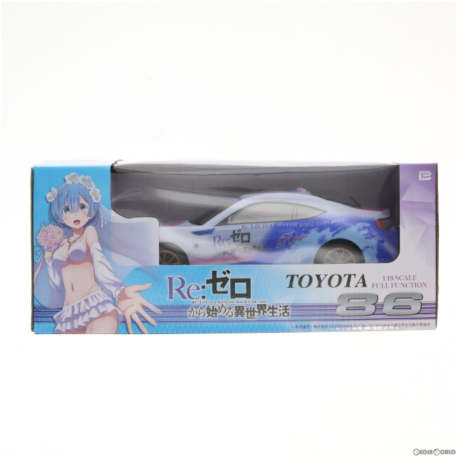 [FIG]1/18 TOYOTA 86 RAM & REM(ホワイト×ブルー×ピンク) Re:ゼロから始める異世界生活 VEHICLE TOY SERIES 49MHz仕様 ラジコン プライズ ブレイク