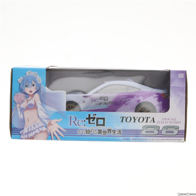 [FIG]1/18 TOYOTA 86 EMILIA & REM(ホワイト×パープル×ブルー) Re:ゼロから始める異世界生活 VEHICLE TOY SERIES 49MHz仕様 ラジコン プライズ ブレイク