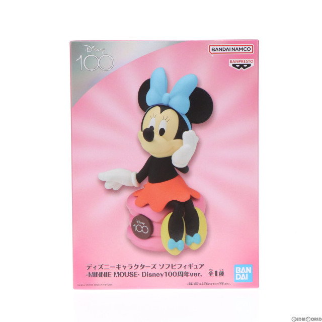 [FIG]ミニーマウス ディズニーキャラクターズ ソフビフィギュア -MINNIE MOUSE- Disney100周年ver. プライズ(2665817) バンプレスト