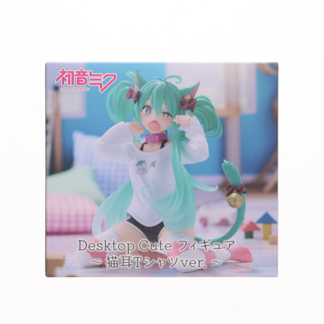 [FIG]初音ミク キャラクター・ボーカル・シリーズ01 初音ミク Desktop Cute フィギュア ～猫耳Tシャツver.～ プライズ(451780000) タイトー