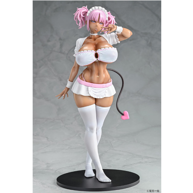 [FIG] 黒ギャルメイド淫魔 ここあ Pink ver. 黒ギャルメイド淫魔、ごしゅを喰う。 1/6 完成品 フィギュア Q-six(キューシックス)