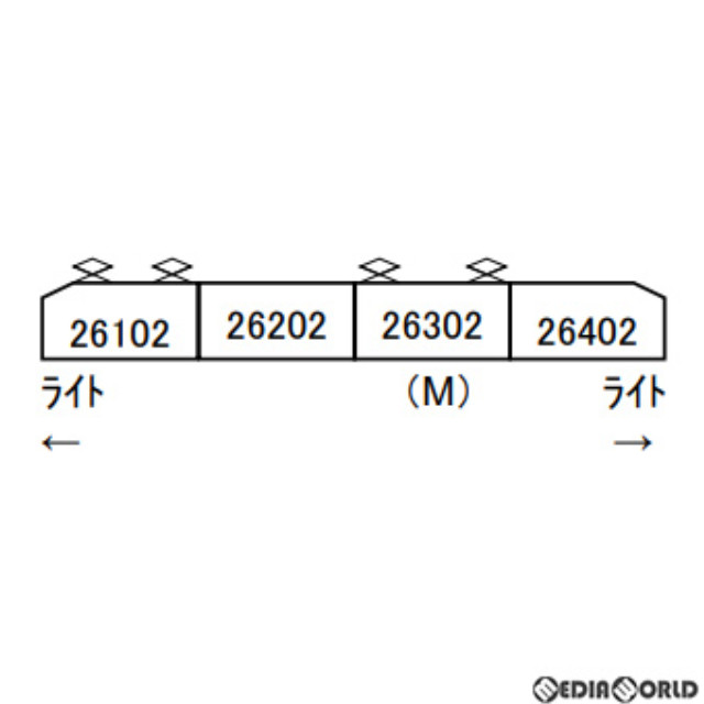 [RWM]A9935 近鉄26000系 さくらライナー 第二編成 新塗装 4両セット(動力付き) Nゲージ 鉄道模型 MICRO ACE(マイクロエース)