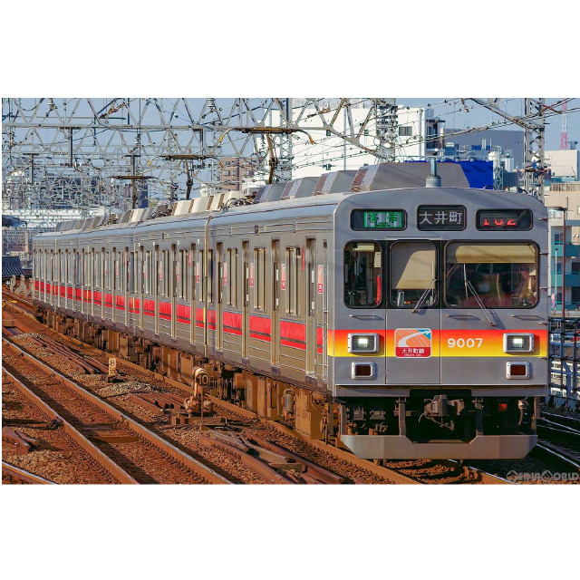 [RWM]31607 東急電鉄9000系(大井町線・9007編成・黄色テープ付き) 5両編成セット(動力付き) Nゲージ 鉄道模型 GREENMAX(グリーンマックス)