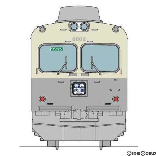 [RWM]322160 鉄道コレクション(鉄コレ) 北陸鉄道8000系8802編成 復刻塗装2両セット(動力無し) Nゲージ 鉄道模型 TOMYTEC(トミーテック)