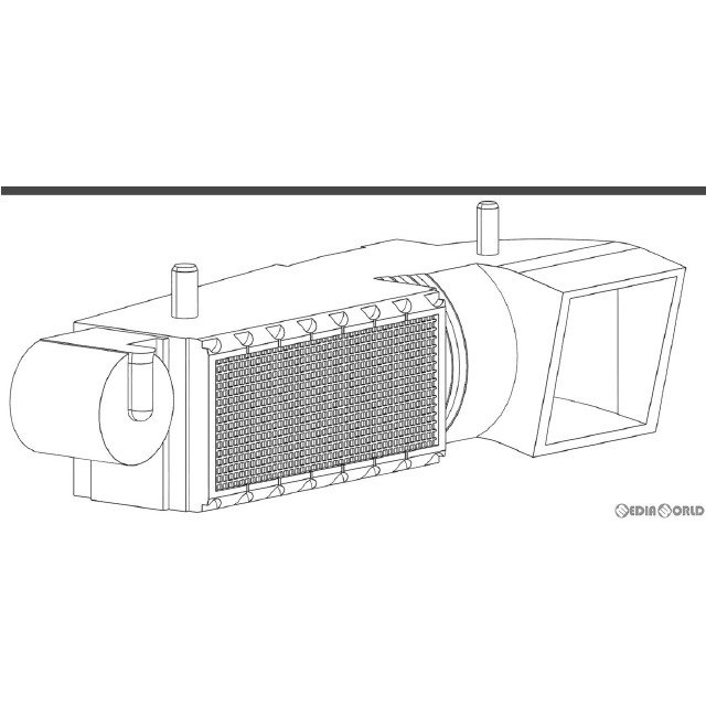 [RWM]TW-DC008 放熱器2(黒)・2個入り HOゲージ 鉄道模型 TRAMWAY(トラムウェイ)