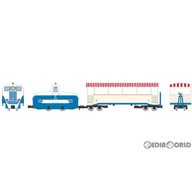 [RWM]322337 鉄道コレクション(鉄コレ) ナローゲージ80 想い出の西武鉄道山口線 B12+オープンデッキ客車タイプ2両セット(動力無し) HOナローゲージ 鉄道模型 TOMYTEC(トミーテック)