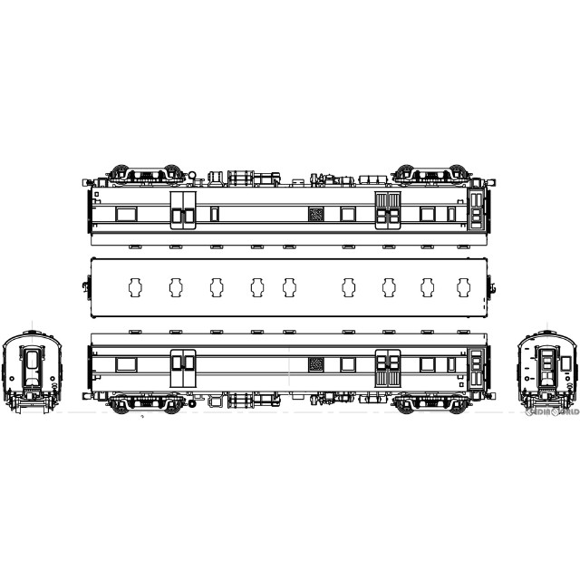 [RWM]TW61-08B 国鉄 スユニ61ぶどう2号(動力無し) HOゲージ 鉄道模型 TRAMWAY(トラムウェイ)