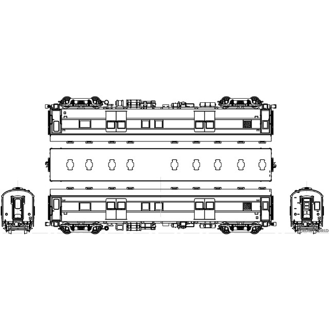 [RWM]TW61-09B 国鉄 マニ60(オハユニ61改造タイプ)ぶどう2号(動力無し) HOゲージ 鉄道模型 TRAMWAY(トラムウェイ)