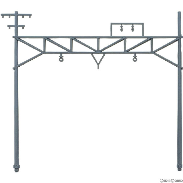 [RWM](再販)2556 複線架線柱 3本入(ダークグレー) 着色済みストラクチャーキット Nゲージ 鉄道模型 GREENMAX(グリーンマックス)