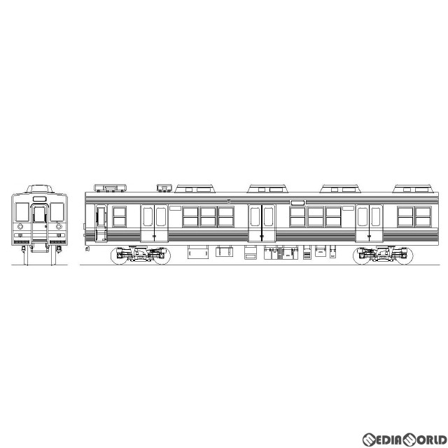 [RWM]京成3500形原形タイプ 増結2両キット(動力無し) HOゲージ 鉄道模型 Masterpiece(マスターピース)