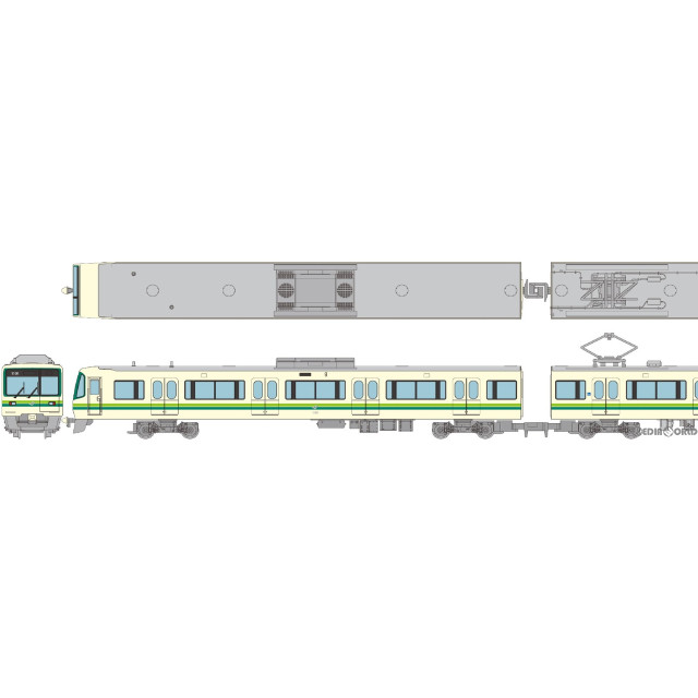 [RWM]326519 鉄道コレクション(鉄コレ) 仙台市交通局1000N系南北線4両セットA(動力無し) Nゲージ 鉄道模型 TOMYTEC(トミーテック)