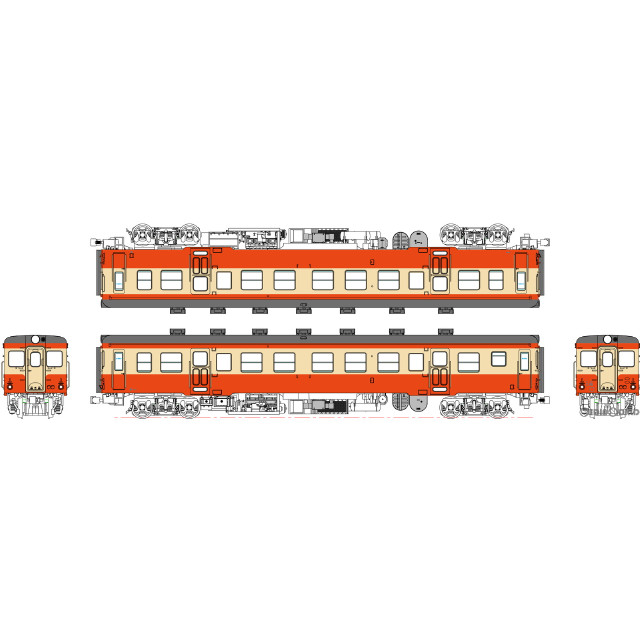 [RWM]TW-K20C-M キハ20-200代(二段上昇窓) 一般色、動力付(動力付き) HOゲージ 鉄道模型 TRAMWAY(トラムウェイ)