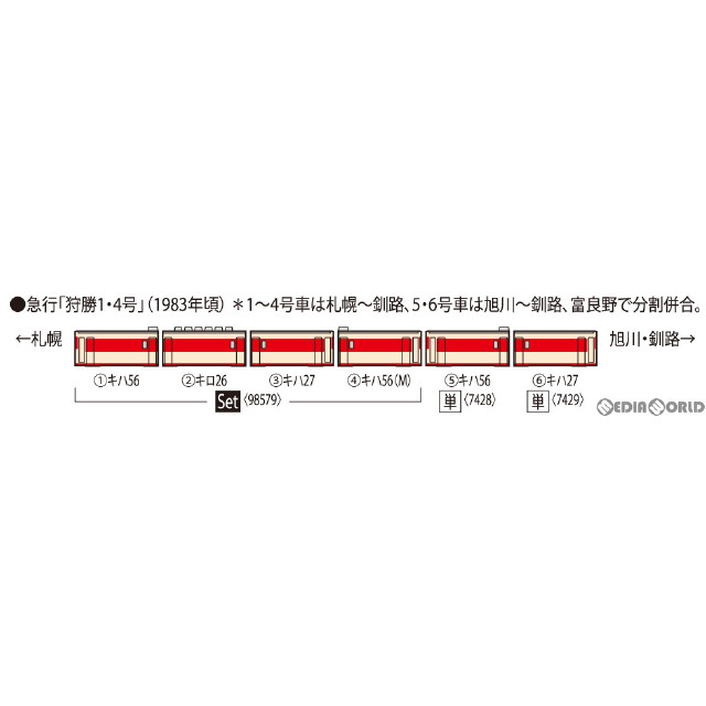 [RWM]7428 国鉄ディーゼルカー キハ56-0形(T)(動力無し) Nゲージ 鉄道模型 TOMIX(トミックス)