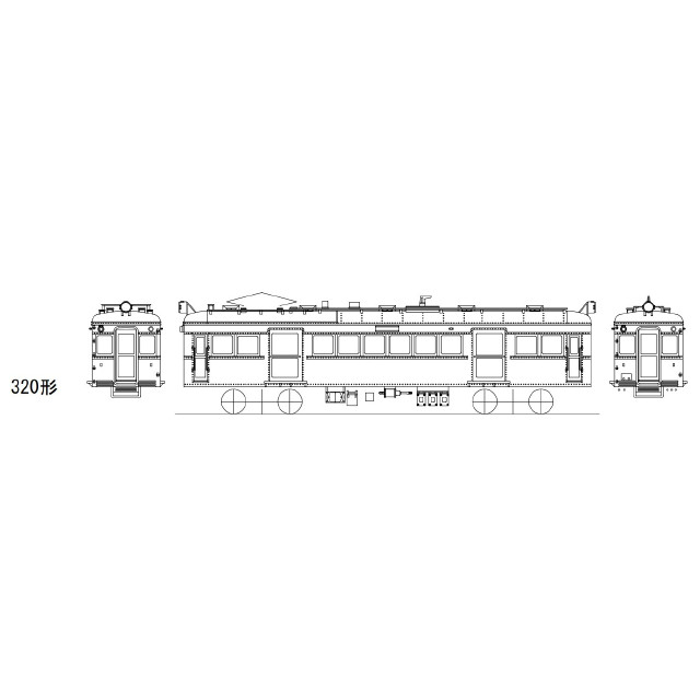 [RWM]能勢電320形キット(動力無し) HOゲージ 鉄道模型 Masterpiece(マスターピース)