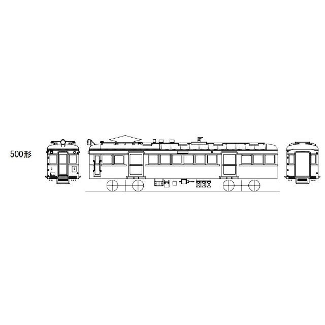 [RWM]能勢電500形2両キット(動力無し) HOゲージ 鉄道模型 Masterpiece(マスターピース)