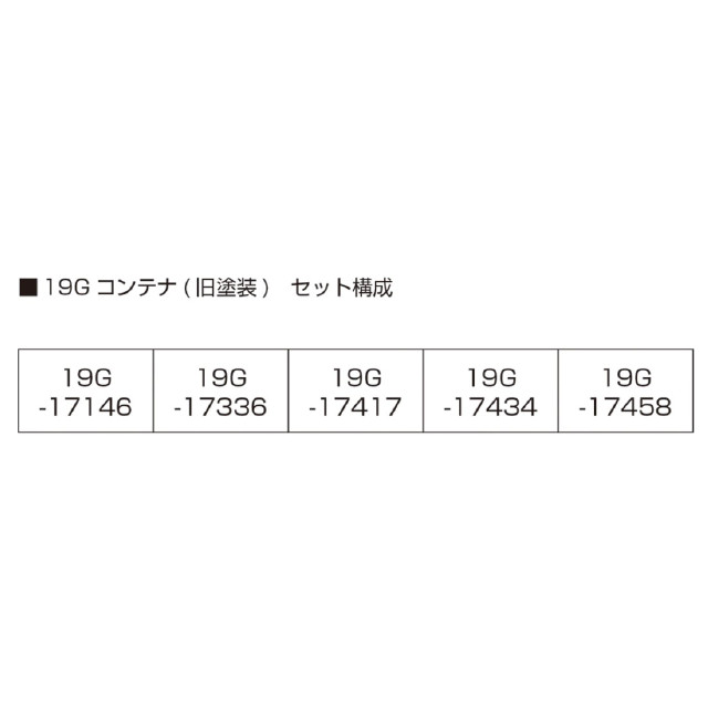 [RWM] 23-577-A 19Gコンテナ(旧塗装) 5個入 Nゲージ 鉄道模型 KATO(カトー)