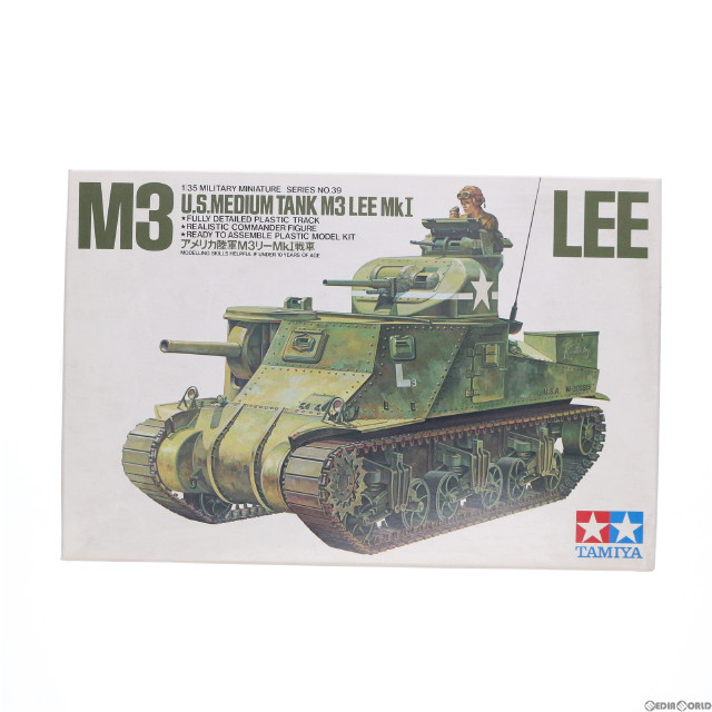 [PTM]1/35 アメリカ陸軍 M3 リー Mk.I戦車 ミリタリーミニチュアシリーズ No.39 プラモデル(35039) タミヤ