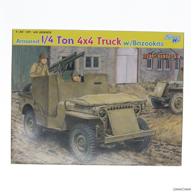 [PTM]グリーンボックス 1/35 WW.II アメリカ陸軍 1/4トン 4x4 小型装甲車 w/バズーカ砲 プラモデル(CH6748) サイバーホビー