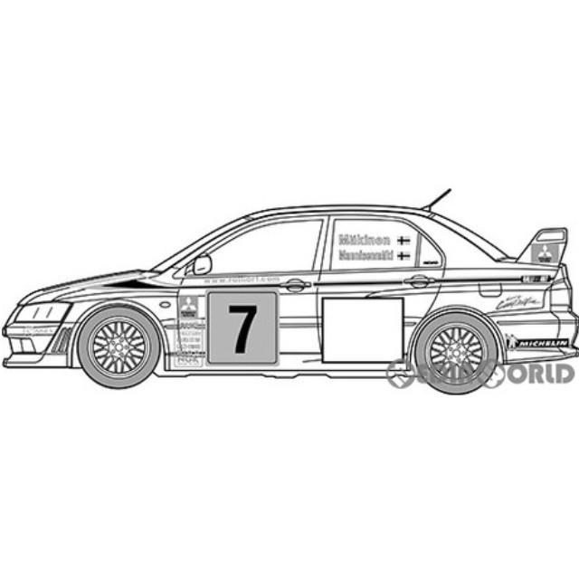 [PTM]1/24 インチアップシリーズ No.311 ランサーエボリューションVII WRCラリーモデル プラモデル(047669) フジミ模型(FUJIMI)