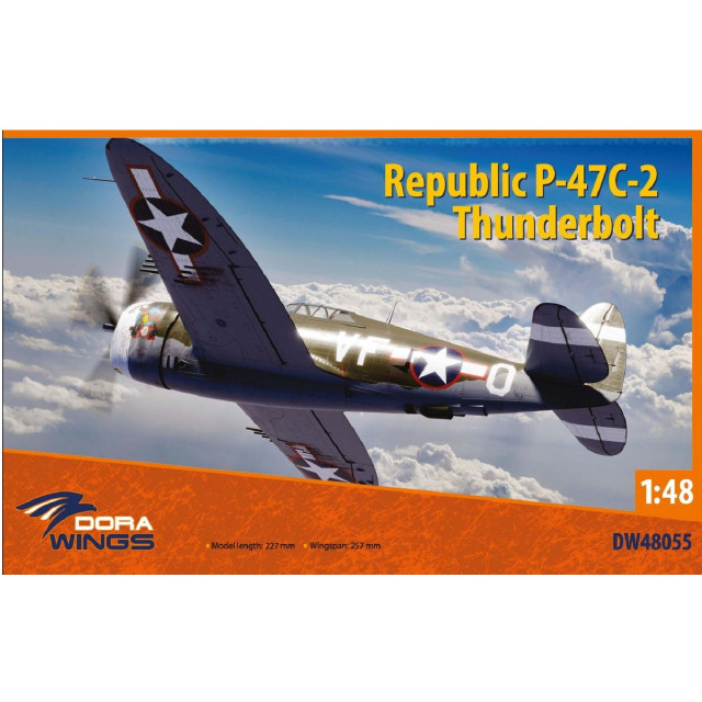 [PTM]1/48 P-47C-2 サンダーボルト プラモデル(DWS48055) DORA WINGS(ドラウィングス)