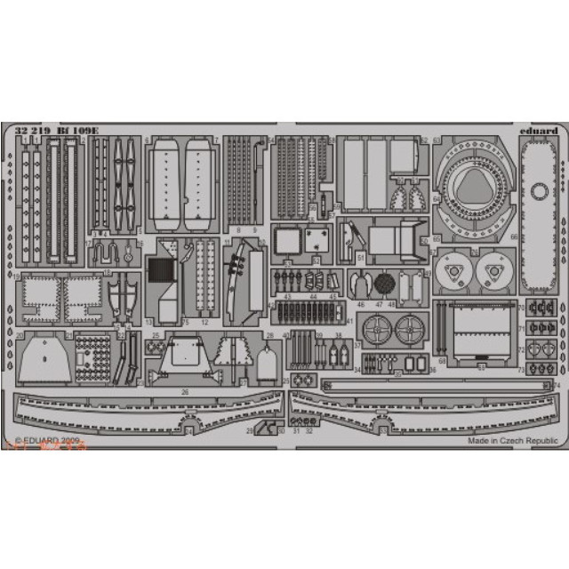 [PTM](再販)1/32 Bf109E エッチングパーツ(エデュアルド用) プラモデル用アクセサリ(EDU32219) Eduard(エデュアルド)