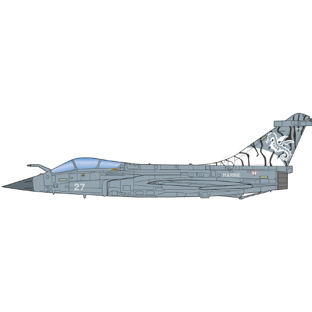 [PTM](再販)1/72 フランス海軍 艦上戦闘機 ラファールM タイガーミート 2014 プラモデル(TPA-8) プラッツ/ITALERI(イタレリ)