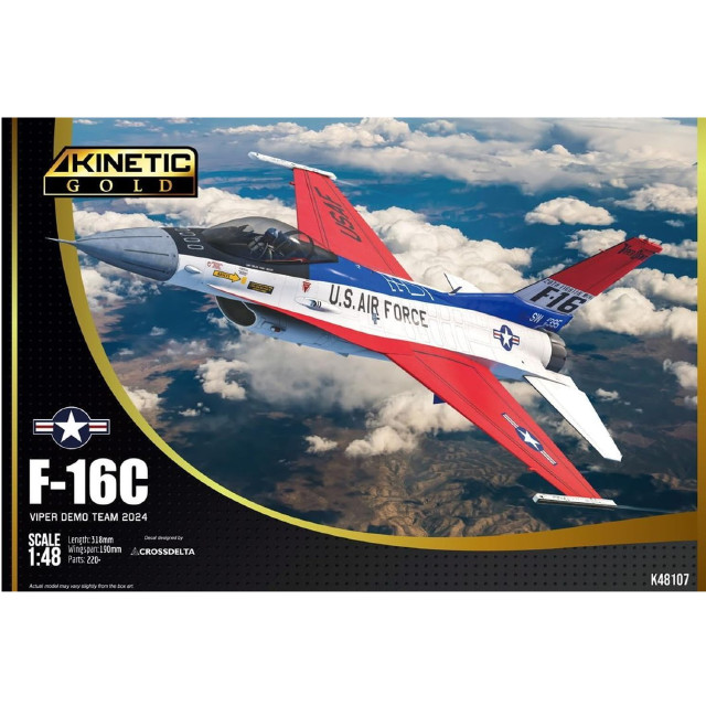 [PTM]1/48 F-16C ヴァイパー デモ チーム 2024年 プラモデル(KNE48107) KINETIC(キネティック)