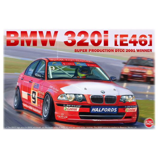 [PTM](再販)1/24レーシングシリーズ BMW 320i E46 DTCC ツーリングカーレース 2001 ウィナー マスキングシート付き プラモデル(PN24007MSK) プラッツ/NuNu