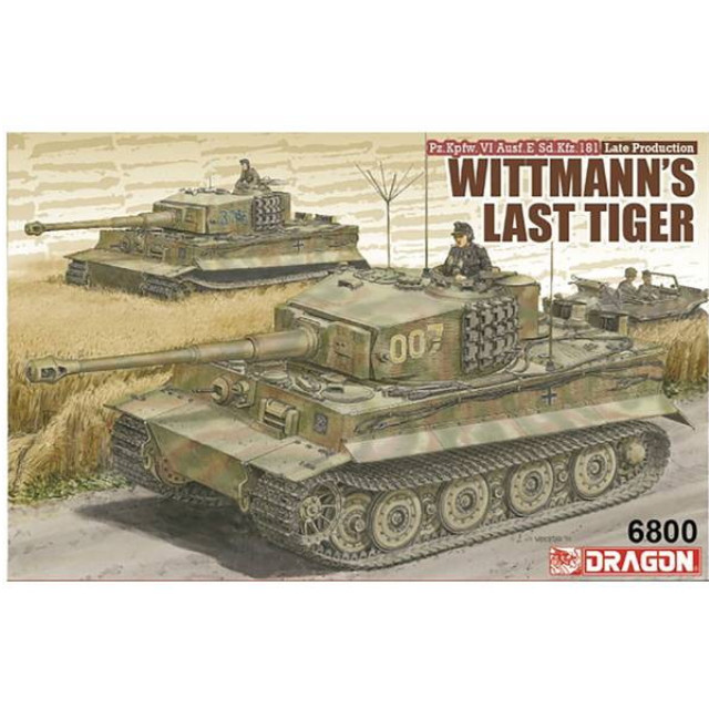 [PTM] 1/35 WW.II ドイツ軍 ティーガーI 後期生産型 ヴィットマン ラストティーガー コーティング付き/マジックトラック/アルミ砲身/3Dプリントマズルブレーキ/フィギュア4体/戦車兵アクリルスタンド付属 豪華仕様 プラモデル(DR6800A) DRAGON