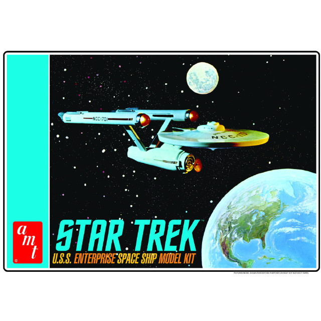 [PTM](再販)1/650 NCC-1701 USS エンタープライズ STAR TREK:TOS(スター・トレック) 宇宙大作戦 プラモデル(AMT1296) AMT